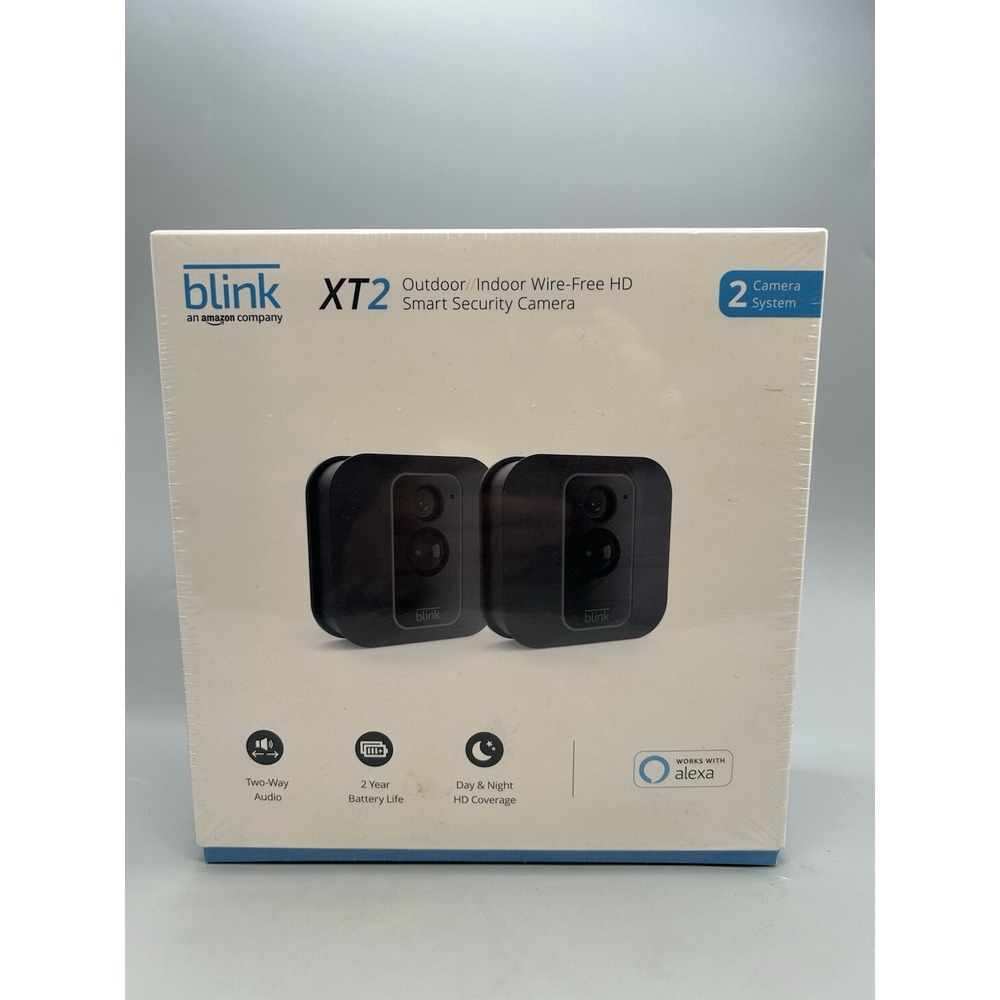 2 Blink XT2 Wi-Fi 1080p Indoor/Outdoor Security Cameras  - Sealed